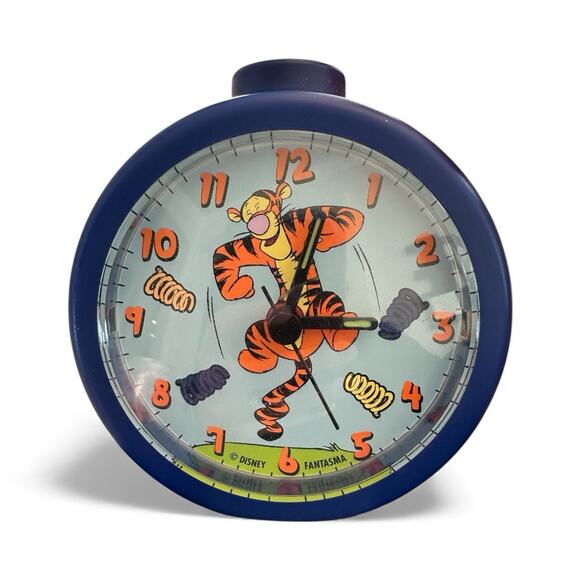 Disney Vintage Fantasma Singing Tigger Kids Alarm Clock Winnie The Pooh Tested - Picture 4 of 7